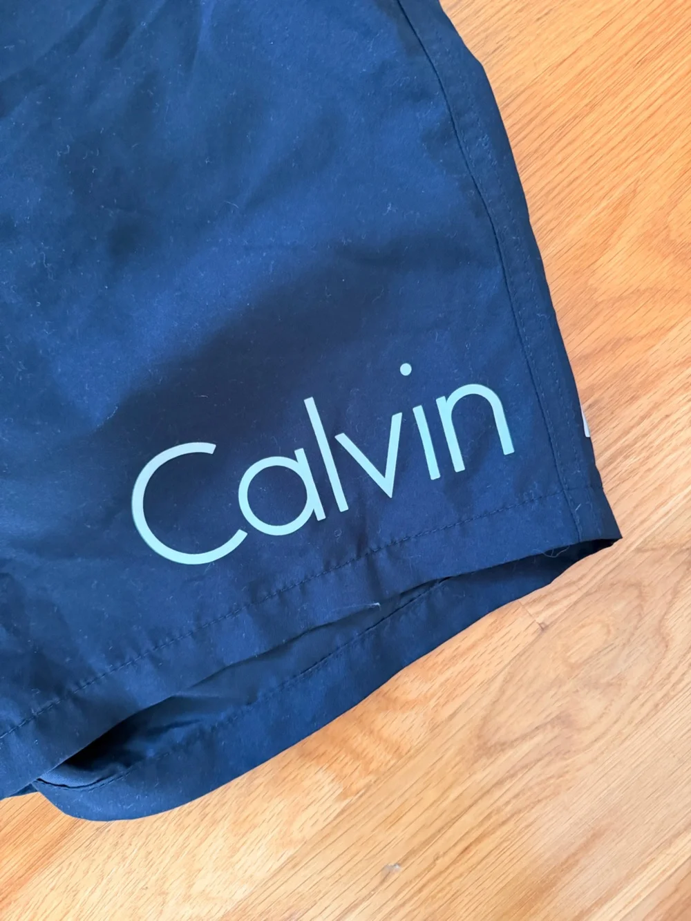 Calvin Klein Signature Black Men's Brief Lined Swim Trunks Shorts Pockets Sz XXL